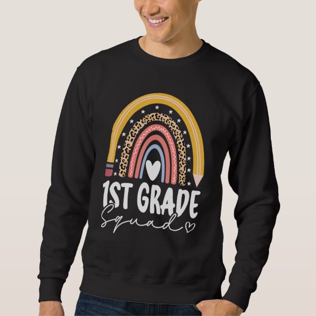 Sweatshirt Hello First Grade Back To School 1st Grade Teacher (Devant)