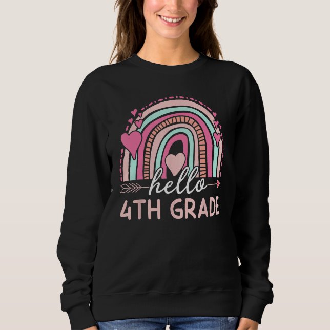 Sweatshirt Hello Fourth Grade Team Back to School 4th Grade T (Devant)