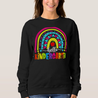 Sweatshirt Hello Kindergarten Rainbow Team Hello Kinderrocks