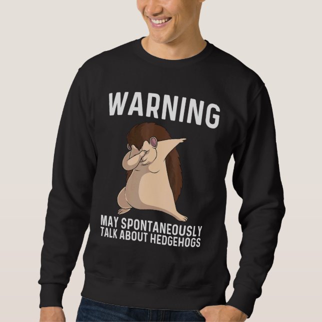 Sweatshirt Hérisson cool Pour Hommes Femmes Crépis Épineux Ja (Devant)
