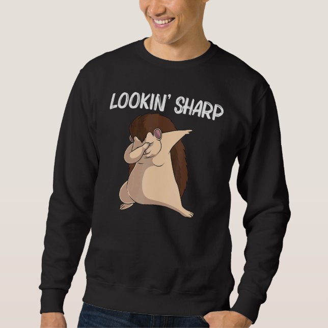 Sweatshirt Hérisson cool Pour Hommes Femmes Crépis Épineux Ja (Devant)
