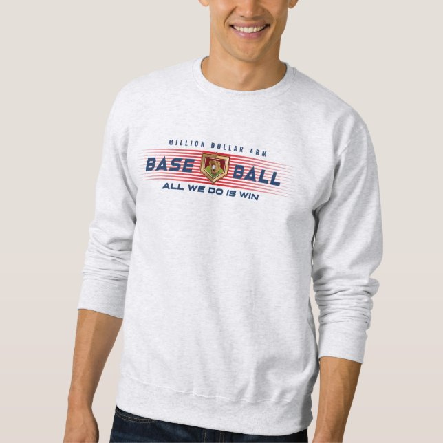 Sweatshirt Héros de baseball avec bras de millions de dollars (Devant)