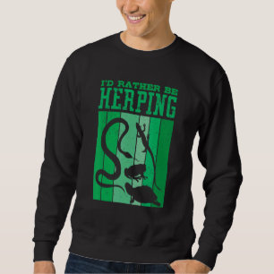 Sweatshirt Herpétologiste Herpétologie Herpétologie Herp Je p