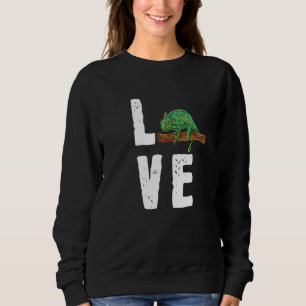 Sweatshirt Herpétologiste I Love My Pet Veiled Chameleon