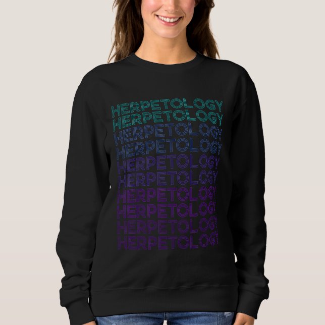 Sweatshirt Herpetology Herpetologist Retro (Devant)