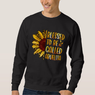 Sweatshirt Heureuse d'être appelée Abuelita joli tournesol Ma