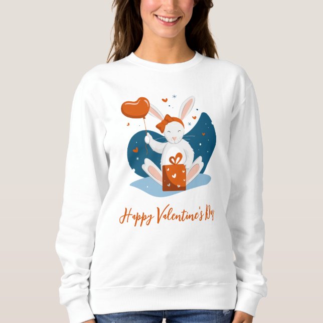 Sweatshirt Heureuse Sainte-Valentin (Devant)