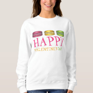 Sweatshirt Heureuse Sainte-Valentin Français Macaron Cookie P