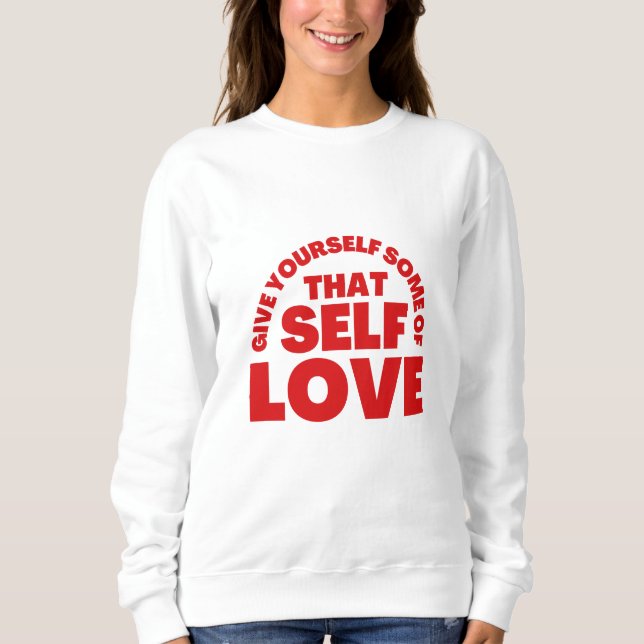 Sweatshirt Heureuse Sainte-Valentin - L'Amour Est Le Bonheur  (Devant)