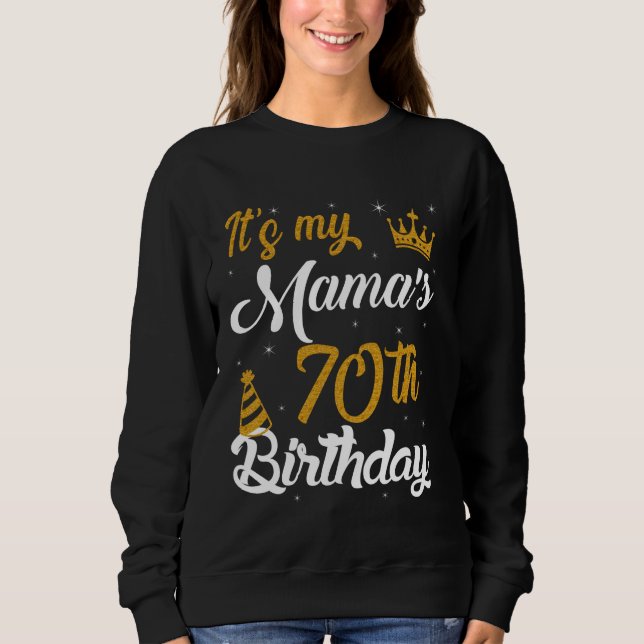 Sweatshirt Heureux c'est le 70e anniversaire de ma mère 1955  (Devant)
