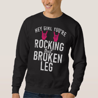 Sweatshirt Hey Fille, Tu Frappes Que La Récupération De La Ja