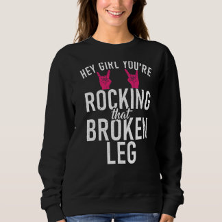 Sweatshirt Hey Fille, Tu Frappes Que La Récupération De La Ja