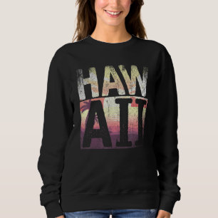Sweatshirt HI Aloha Hawaiian Beach Vacances d'été Tropical H