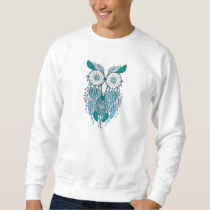 Sweatshirt hibou bleu de dreamcatcher