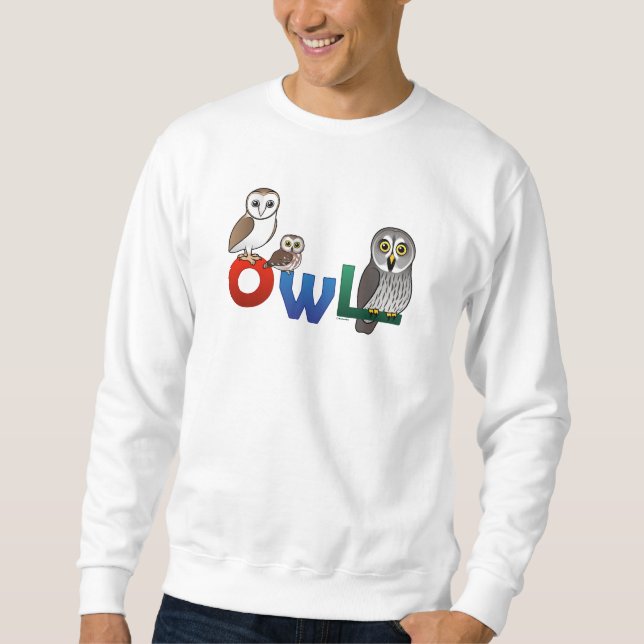 Sweatshirt Hibou coloré (Devant)