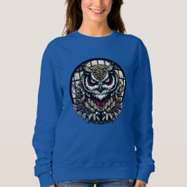 Sweatshirt Hiboux dans les fenêtres rondes