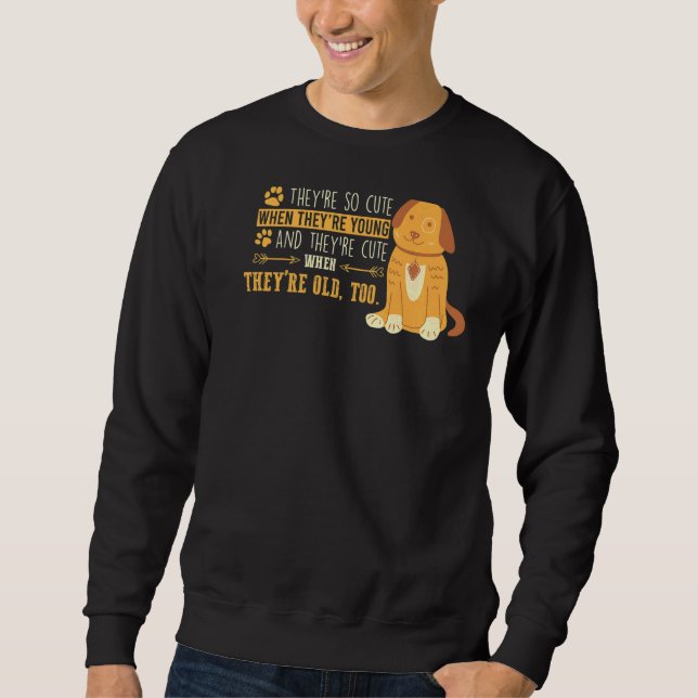 Sweatshirt Hilarious Citation Chien de Chien Propriétaire Dit (Devant)