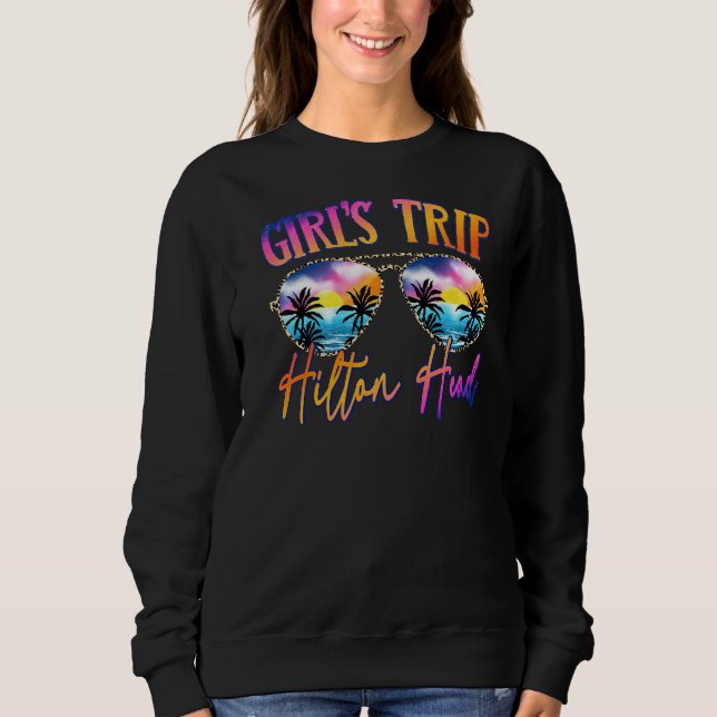 Sweatshirt Hilton Head 2022 Mexique Girls Trip Lunettes de so (Devant)