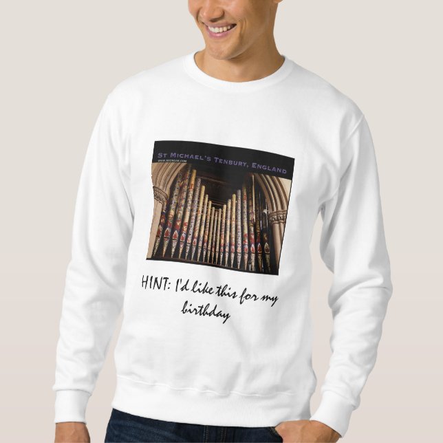 Sweatshirt HINT : J'aimerais ça pour mon anniversaire - Tenbu (Devant)