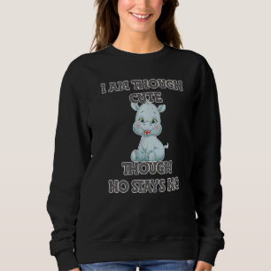 Sweatshirt Hippopotame à sucre