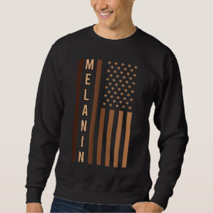 Sweatshirt Histoire noire Patriotique Afro-Américain