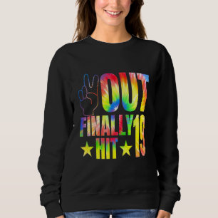 Sweatshirt Hit Fini Frapper 19 Ans Celebrant 19e Anniversaire