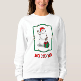 Sweatshirt Ho Ho Joyeux Noël Père Noël mignonne Snowman