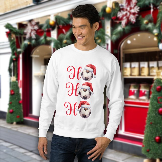 Sweatshirt Ho Ho Noël Football Hommes (Créateur téléchargé)