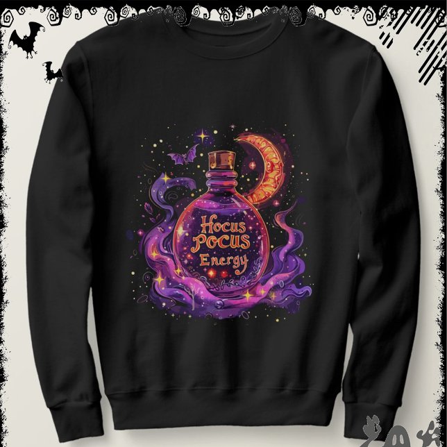 Sweatshirt Hocus Pocus Energy | ExDesigner | Halloween (Créateur téléchargé)