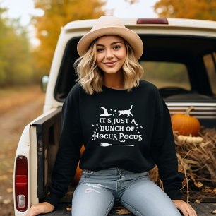 Sweatshirt Hocus Pocus Sorcière Chat Noir Femme Halloween