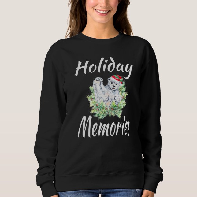 Sweatshirt Holiday Memories Matching Family Group Polar Bear  (Devant)