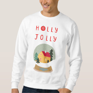 Sweatshirt Holly Jolly Snow Globe - Un Plaisir De Vacances
