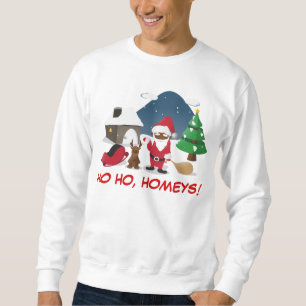 Sweatshirt Homeboys de Joyeux Noël : Père Noël et Blingin