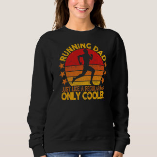 Sweatshirt Homme Coureur Pour Homme Papa Marathon Coureur Ent