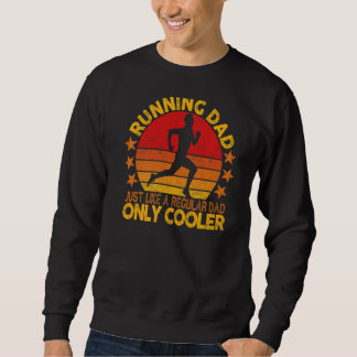Sweatshirt Homme Coureur Pour Homme Papa Marathon Coureur Ent
