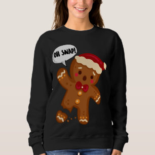 Sweatshirt Homme en pain d'épices Oh Snap ! Noël drôle