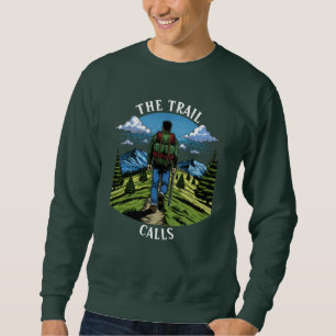 Sweatshirt Homme faisant une randonnée sur un sentier comme l
