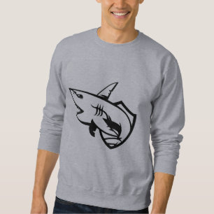 Sweatshirt homme graphique requin minimaliste