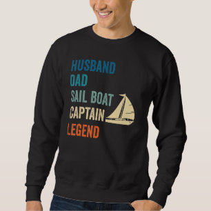 Sweatshirt Homme mari papa voilier bateau capitaine légende v