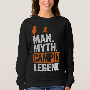 Sweatshirt Homme Mythe Camping Légende Amusant Ours Plaisante