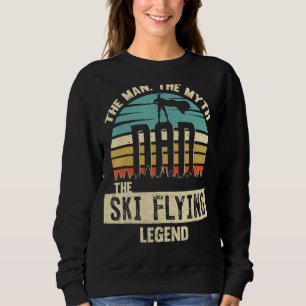 Sweatshirt Homme Mythe Légende Papa Ski Flying