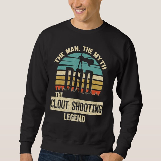 Sweatshirt Homme Mythe Légende Papa tir sur le cran (Devant)