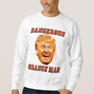 Sweatshirt Homme orange dangereux de la chemise   de Donald
