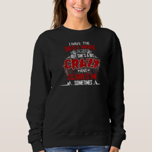 Sweatshirt Homme Père Crazy Femme & Mari Love Hilarious Hu