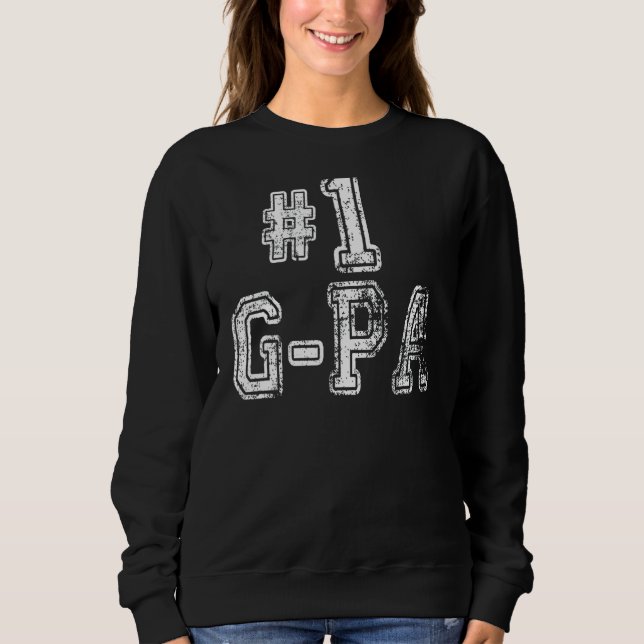 Sweatshirt Hommes 1 G Pa Numéro Un Grand-Père Famille Amour F (Devant)