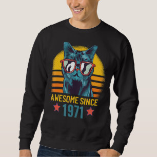 Sweatshirt Hommes 51ème anniversaire Awesome depuis 1971 Drôl