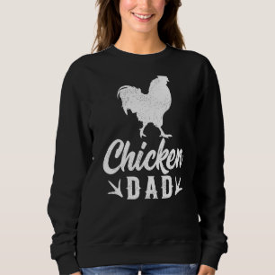 Sweatshirt Hommes Agricole de poulet Chicken Papa Fête des pè