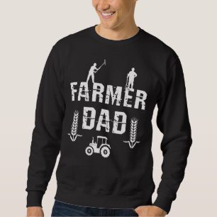 Sweatshirt Hommes Agriculteurs Papa Agriculture Vie Agricultu