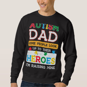 Sweatshirt Hommes Autisme Papa Héros Je Soulage Sensibilisati