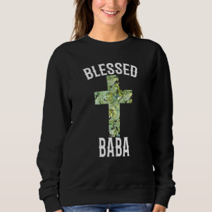 Sweatshirt Hommes Béni Baba Papa Grec Baptême Croix de verdur